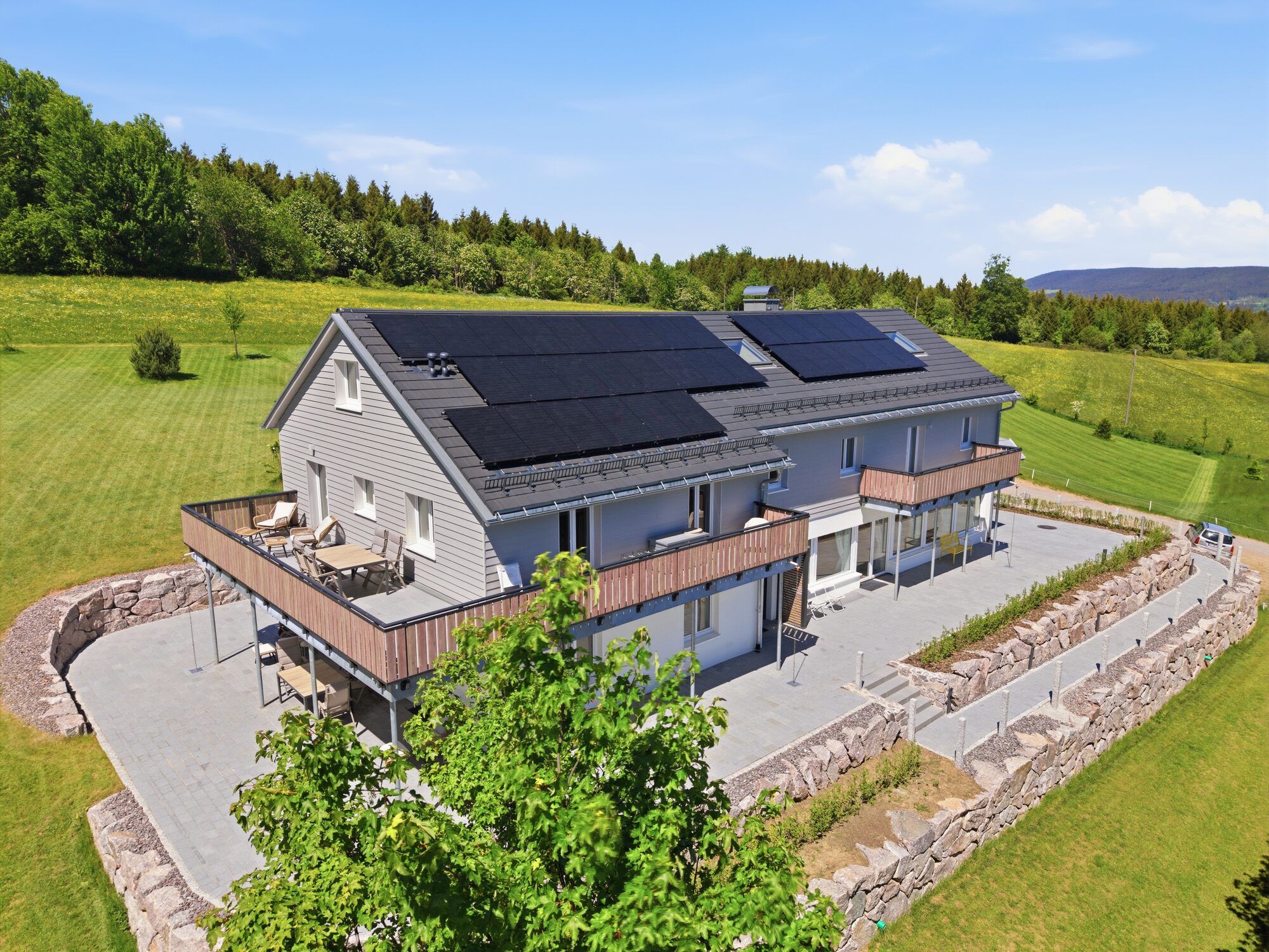 Drohnenaufnahme Landhaus – Immobilien Luftfotografie Stuttgart